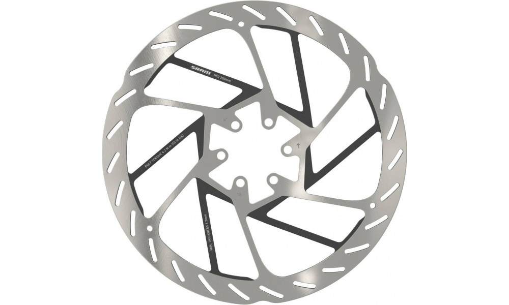 Disc brake rotor SRAM HS2 Rounded 200mm 6-bolt 