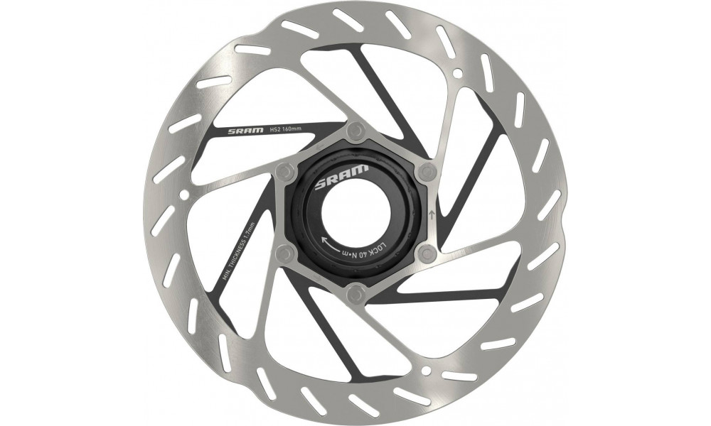 Disc brake rotor SRAM HS2 Rounded 160mm C-Lock 