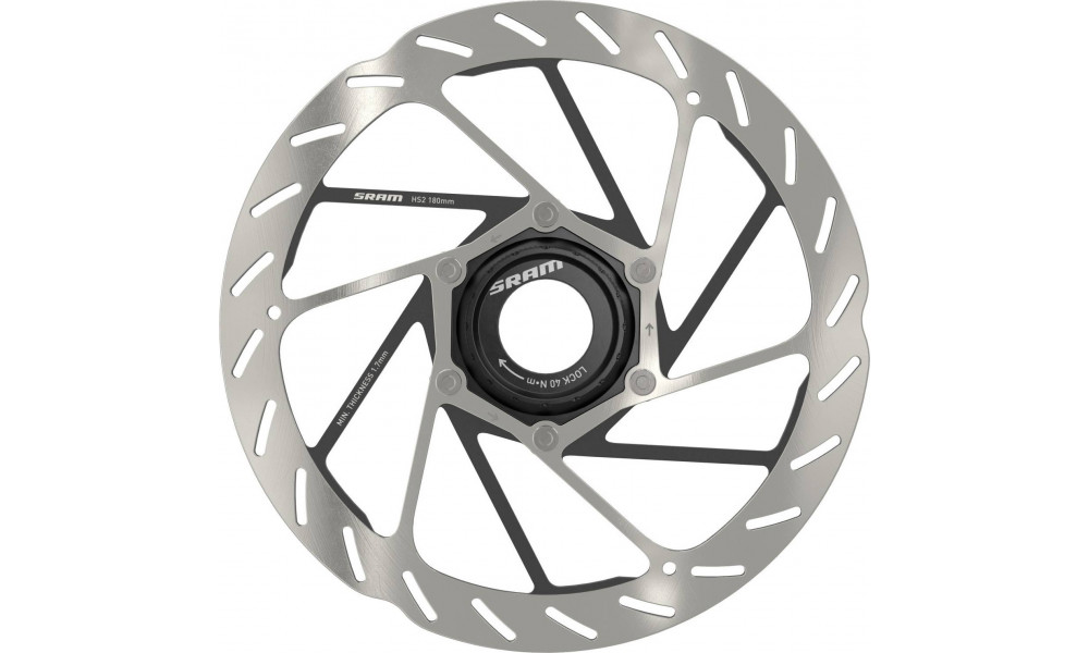 Disc brake rotor SRAM HS2 Rounded 180mm C-Lock 