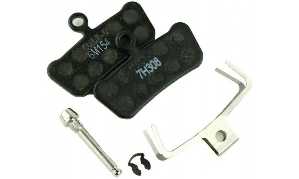 Disc brake pads SRAM Trail/Guide/G2 organic with steel backplate 