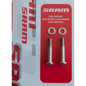 Disc brake caliper fixing bolts SRAM titanium T25 flat mount 5mm (pair) Disc brake caliper fixing bolts SRAM titanium T25 flat mount 5mm (pair)