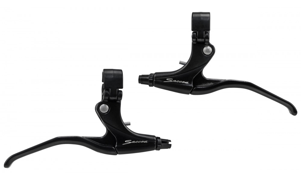 Brake levers Saccon Italy 3-finger Alu black - 1
