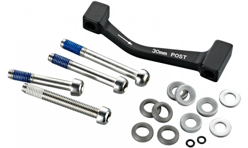 Адаптер дискового тормоза SRAM Post Mount front 200mm/rear 180mm with stainless steel bolts 40mm standard 