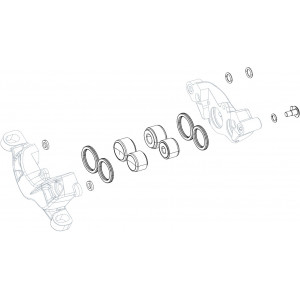 Disc brake caliper service kit SRAM pistons, seals and o-rings for Guide R/RS/RSCA1-B1/G2 RSC/ULT A1/G2 R/RS A1