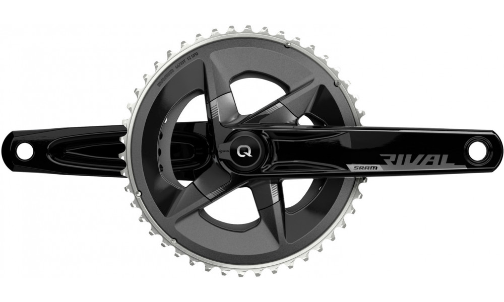 Блок передних звезд с измерителем мощности SRAM Rival D1 DUB Quarq Yaw 46-33T 