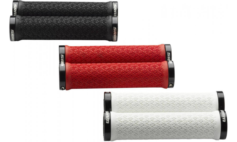 Grips SRAM MTB 130mm Lock-on double clamps red 