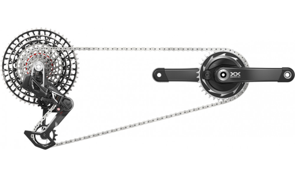 Комплект деталей групповой трансмиссии SRAM XX SL Eagle T-Type AXS DUB Powermeter 1x12-speed  