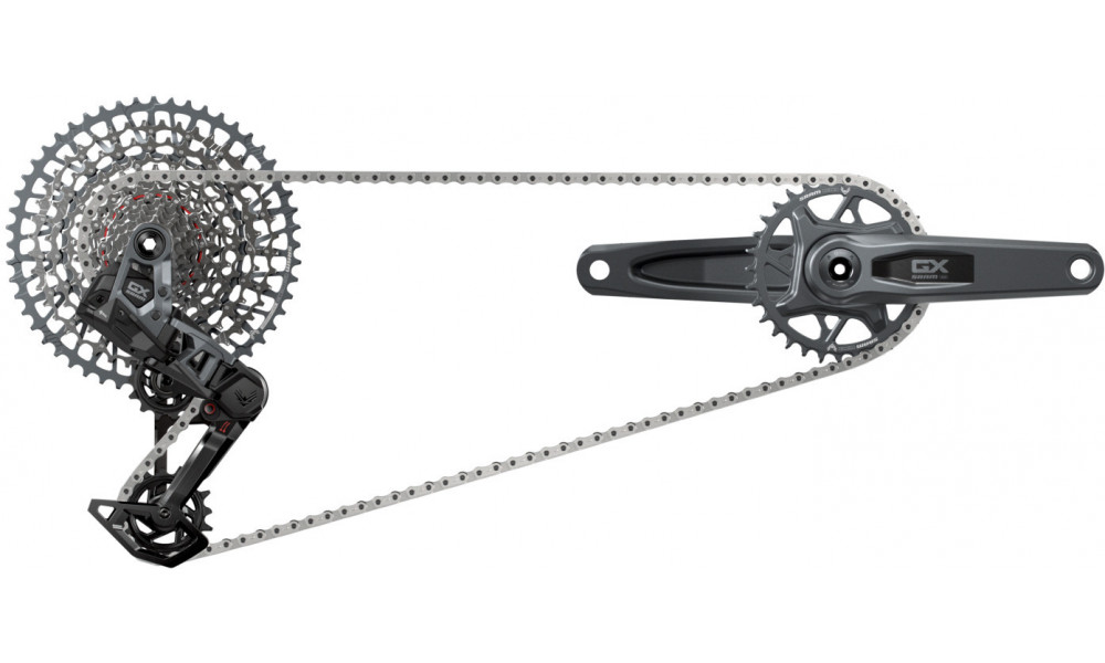 Groupset SRAM GX Eagle T-Type AXS DUB Wide 1x12-speed 32Tx10-52T 