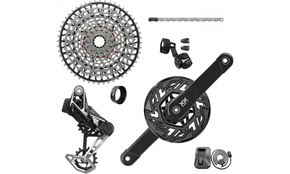 Groupset SRAM XX Eagle T-Type AXS E-MTB Brose 1x12-speed 165mm 36Tx10-52T 