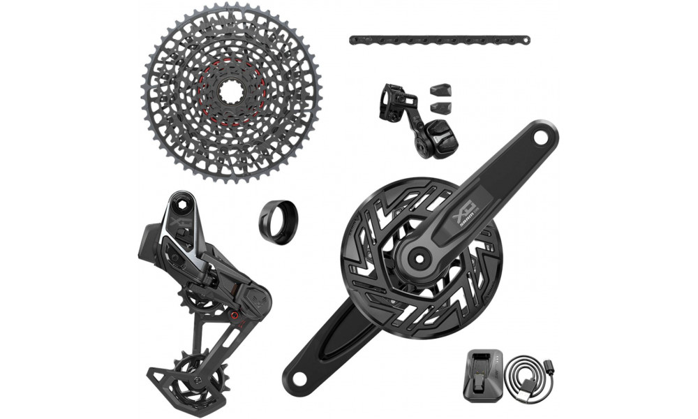 Комплект деталей групповой трансмиссии SRAM X0 Eagle T-Type AXS E-MTB Brose 1x12-speed 165mm  