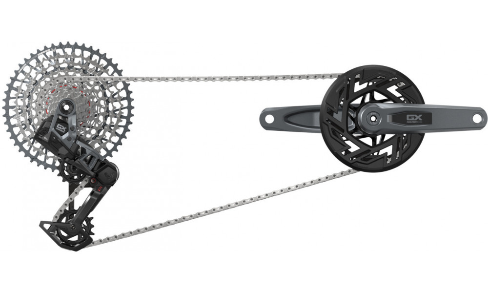 Комплект деталей групповой трансмиссии SRAM GX Eagle T-Type AXS E-MTB Brose 1x12-speed 165mm  