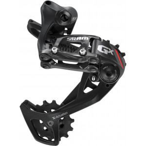 Задний переключатель скоростей SRAM GX medium cage 2x11-speed black-red