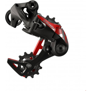 Задний переключатель скоростей SRAM X01 DH medium cage 7-speed red