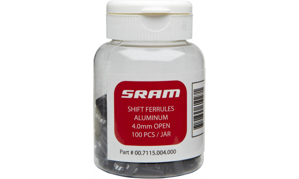 Наконечники панциря переключателя SRAM 4mm alu bottle (100 шт.) 