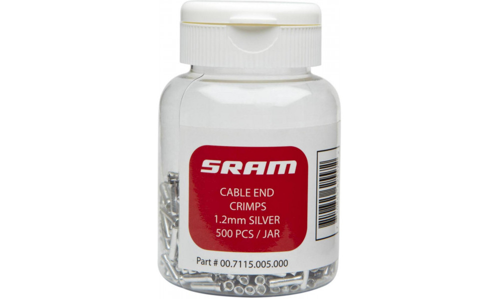 Наконечники троса SRAM 1.2mm bottle (500 шт.) 