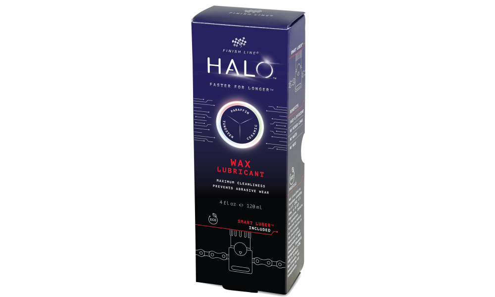 Chain lube Finish Line HALO Wax 120ml + Smart Luber - 6