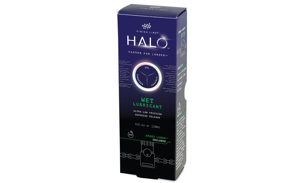 Chain lube Finish Line HALO Wet 120ml + Smart Luber - 2