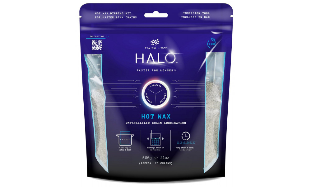 Hot melt chain wax Finish Line HALO Hot Wax 600g - 1
