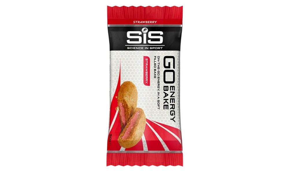 Энергетический батончик SiS Go Energy Bake Strawberry 50g - 1