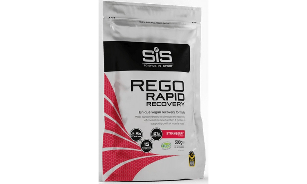 Nutrittion supplement SiS Rego Rapid Recovery Strawberry 500g 