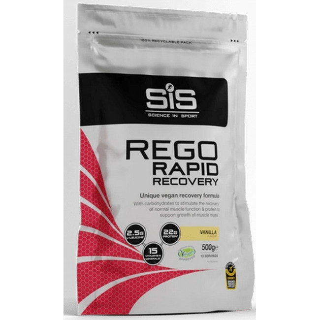 Sports nutrition powder SiS Rego Rapid Recovery Vanila 500g