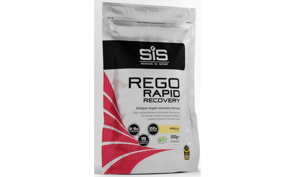 Sports nutrition powder SiS Rego Rapid Recovery Vanila 500g 