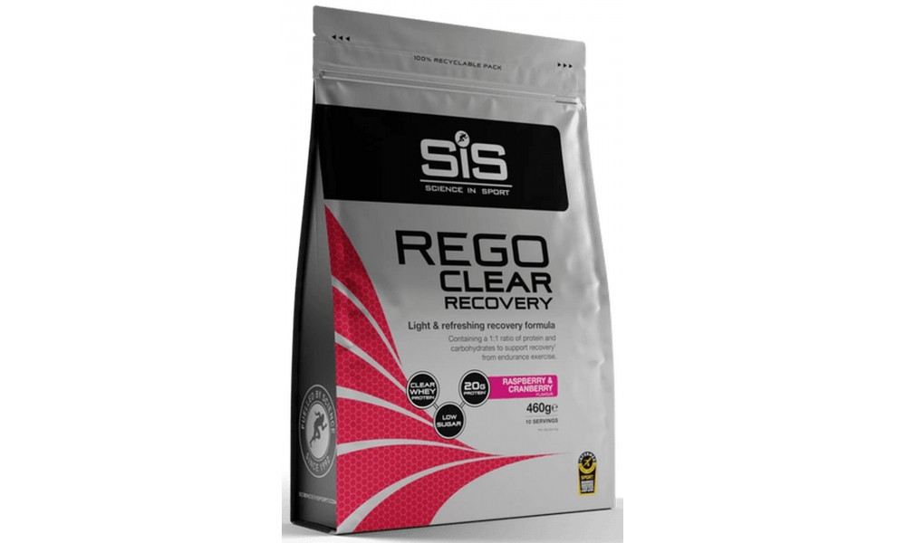 Питание для спорта в порошке SiS Rego Clear Recovery Raspberry & Cranberry 460g 