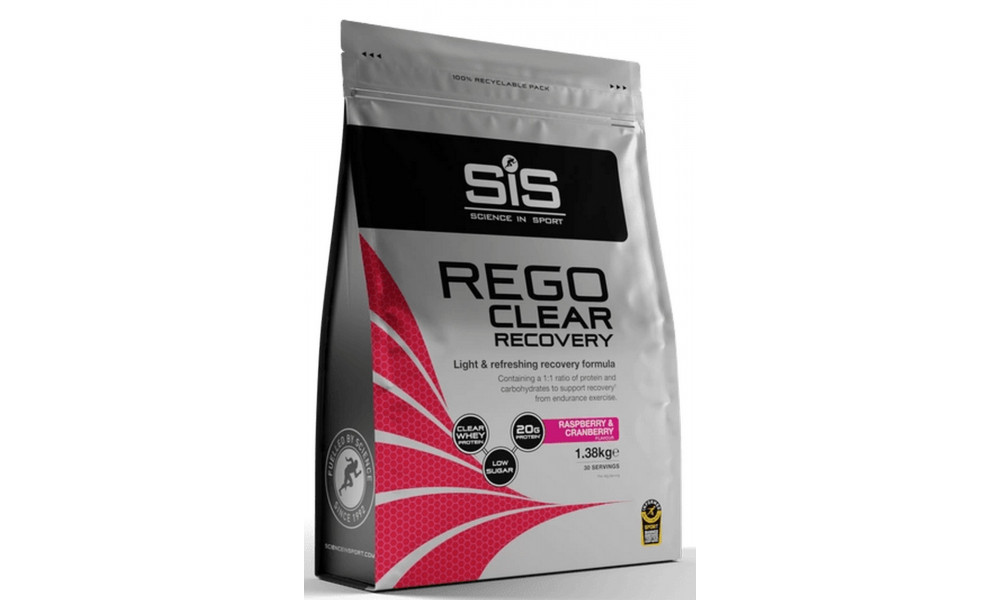 Питание для спорта в порошке SiS Rego Clear Recovery Raspberry & Cranberry 1.38kg 