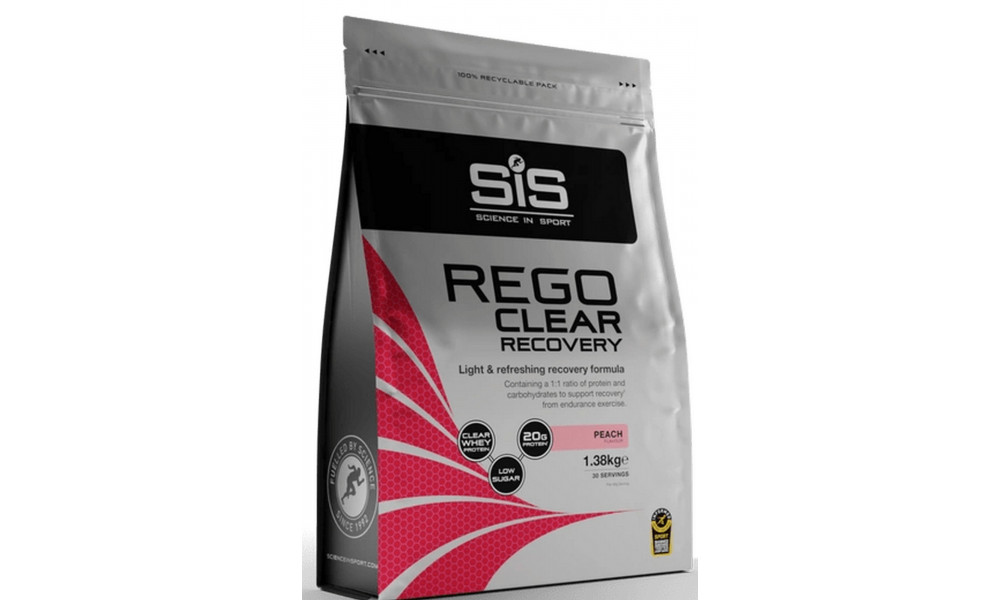 Питание для спорта в порошке SiS Rego Clear Recovery Peach 1.38g 