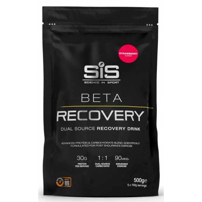 Пищевая добавка порошковая SiS Beta Recovery Strawberry 500g