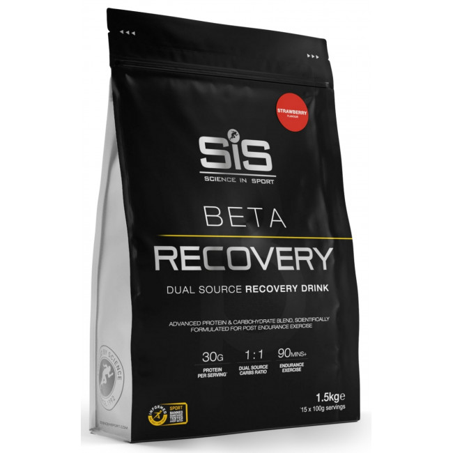 Пищевая добавка порошковая SiS Beta Recovery Strawberry 1.5kg