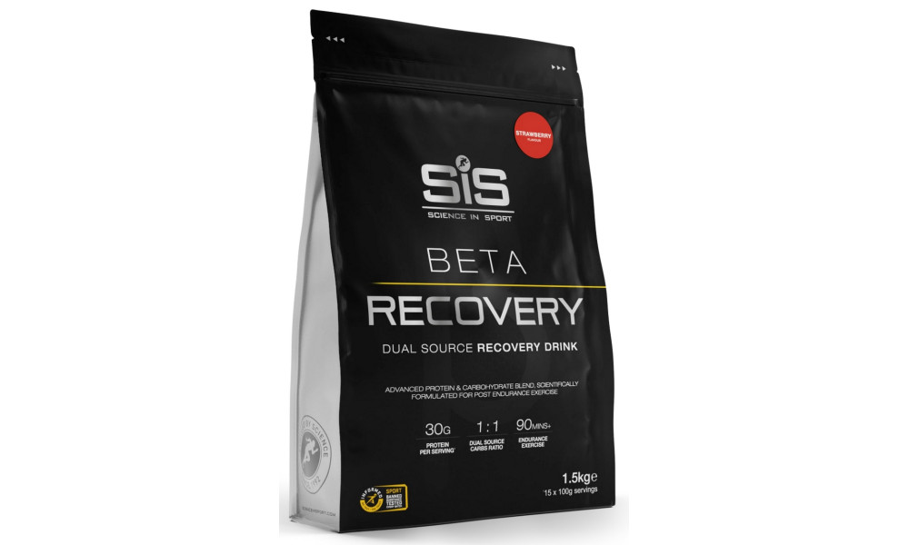 Пищевая добавка порошковая SiS Beta Recovery Strawberry 1.5kg 