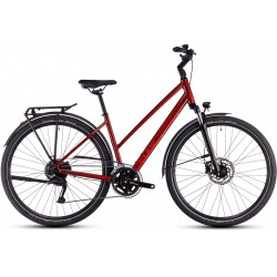 Bicycle Cube Touring Pro Trapeze maroon'n'pearl 2025