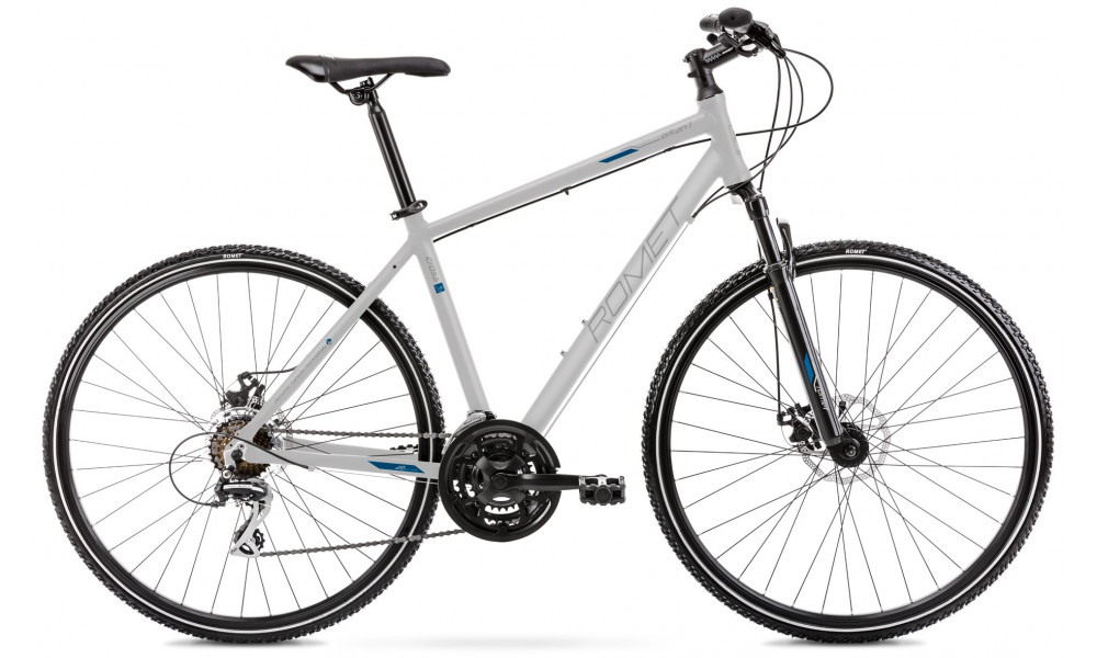 Bicycle Romet Orkan 1 M 2025 silver-blue 