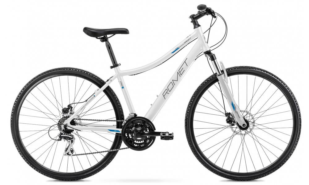 Bicycle Romet Orkan 1 D 2024 white-blue 