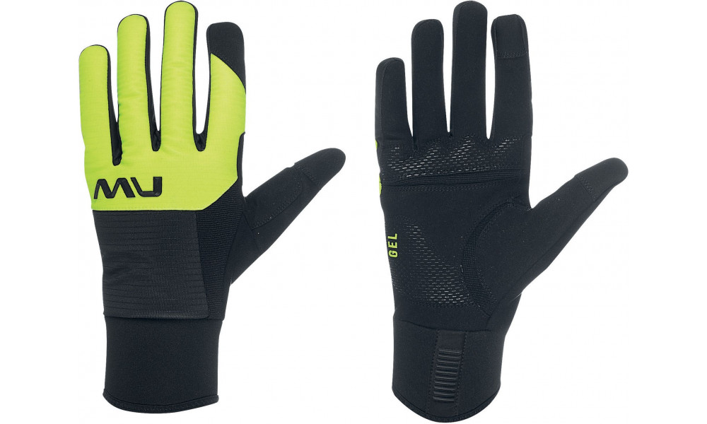 Перчатки Northwave Fast Gel black/yellow fluo 