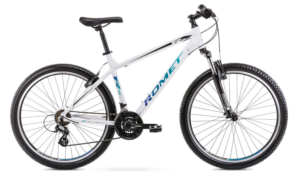 Велосипед Romet Rambler R7.0 27.5" 2022 white-black 