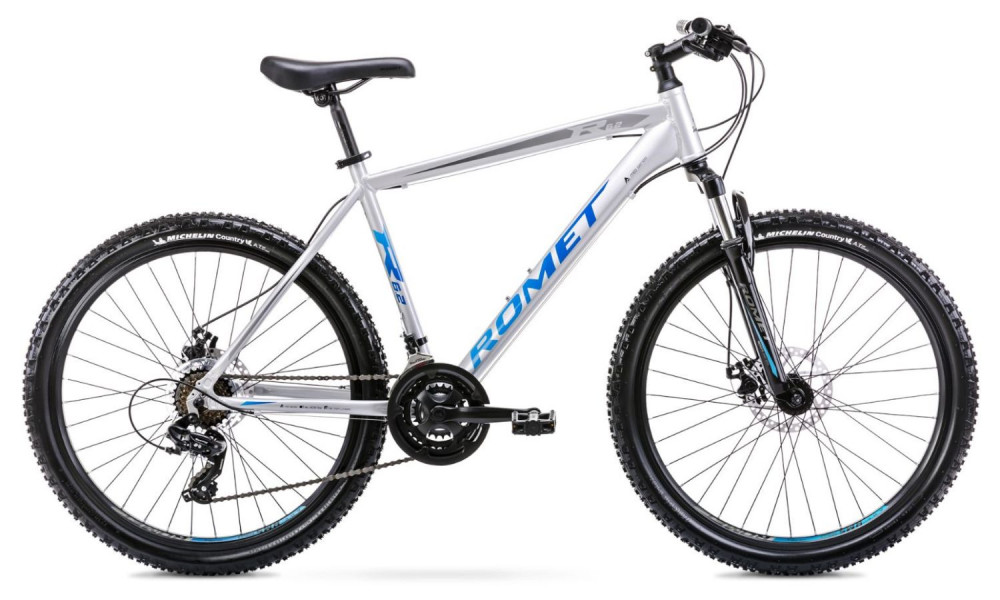 Bicycle Romet Rambler R6.2 26" 2022 silver-blue 