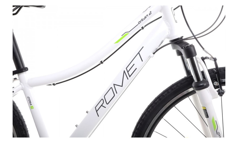 Велосипед Romet Orkan 2 D 28" 2022 white-green - 4