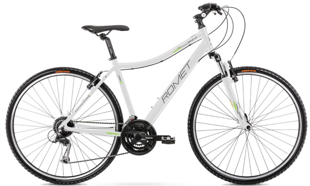 Велосипед Romet Orkan 2 D 28" 2022 white-green - 15