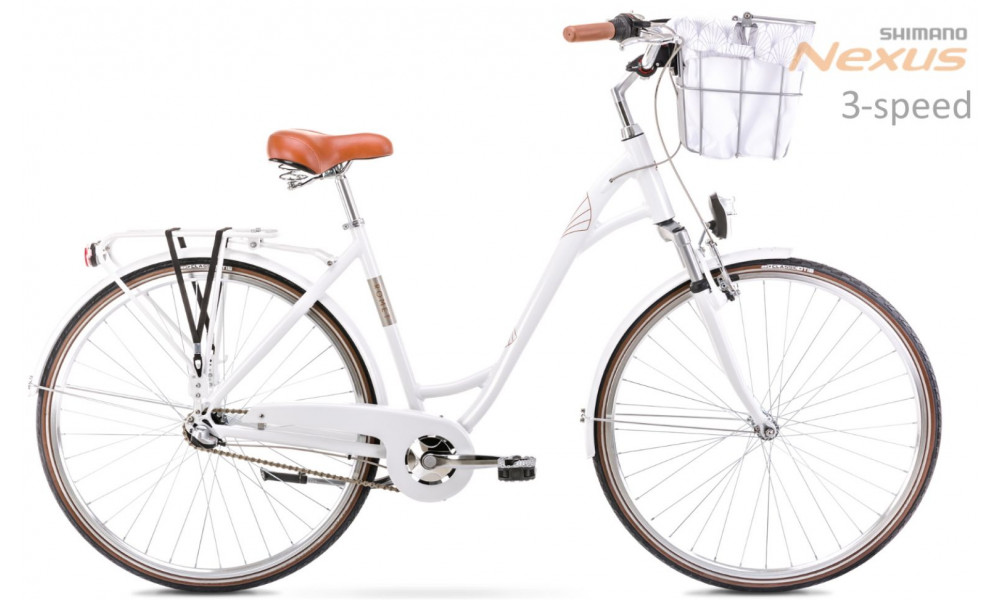 Bicycle Romet Art Deco Eco white 