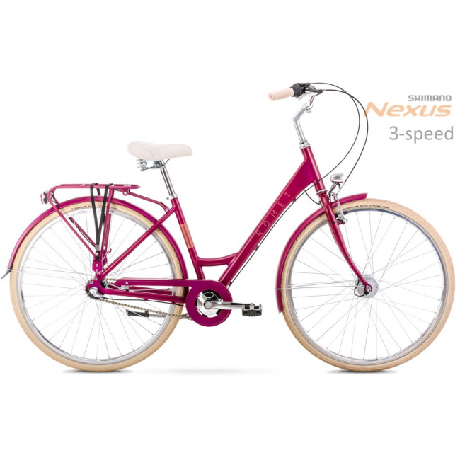 Велосипед Romet Sonata Classic 28" Alu 2022 pink