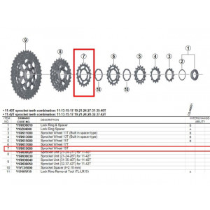 Sprocket Shimano XT CS-M8000