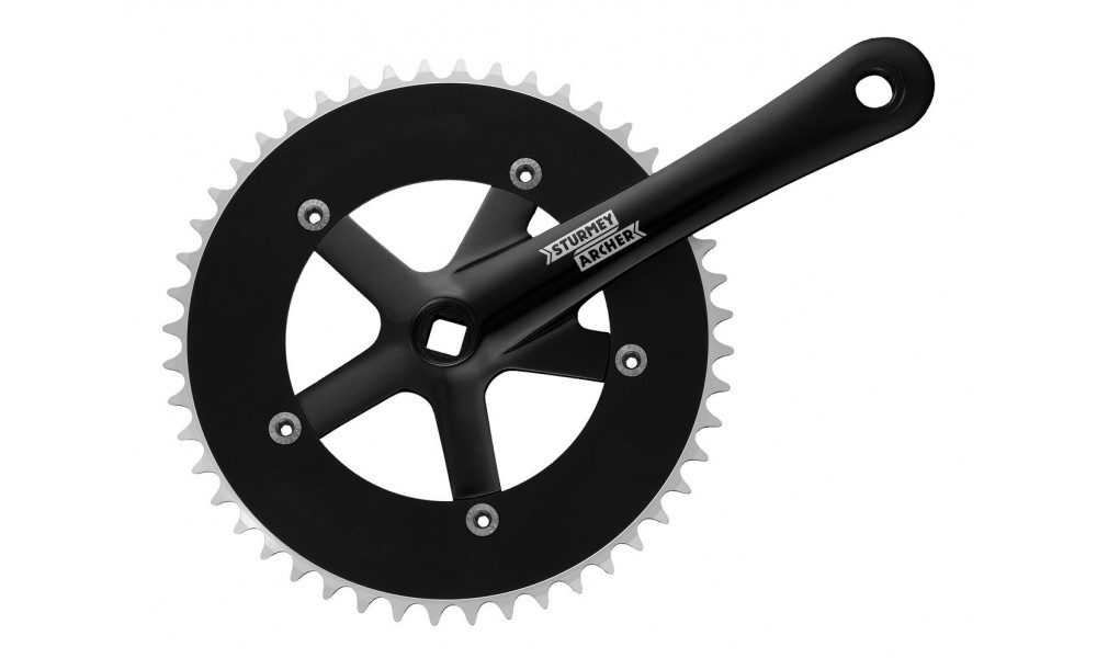 Front crankset Sturmey-Archer 170mm 1-speed black-42T 