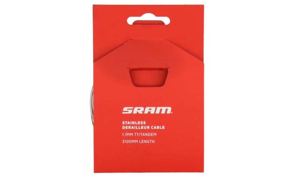 Shifting cable SRAM stainless 1.1x3100mm for TT and tandem 