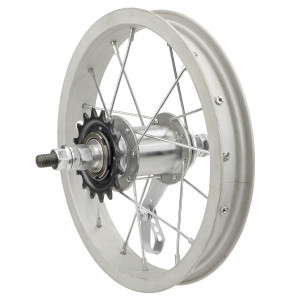 Rear wheel 12" single speed hub, wide alloy singlewall rim