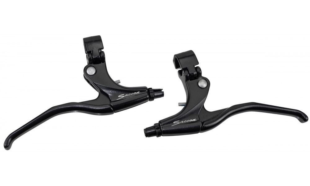 Brake levers Saccon Italy 3-finger Alu black - 6