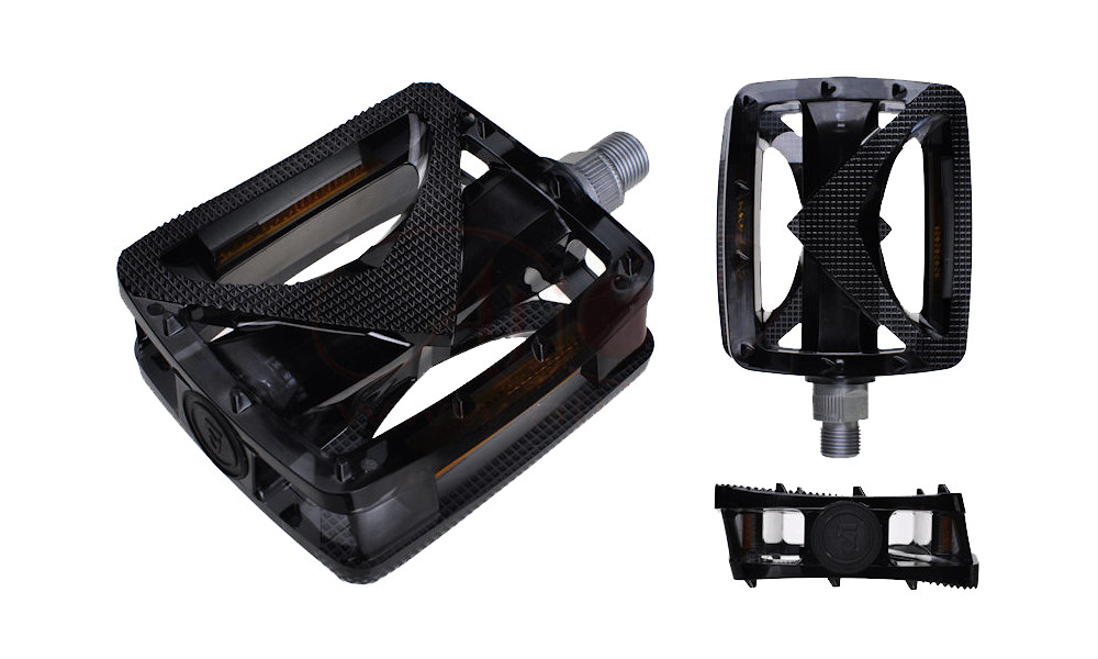Pedals VP-885 Polycarbonate BMX axle Boron black 