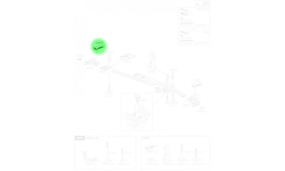 Адаптер Thule for ProRide 598 - 2