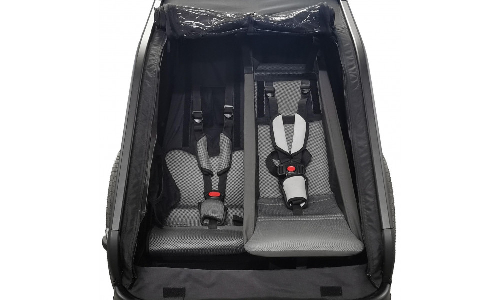 Child seat Cube for Kids Trailer Double CMPT black - 1